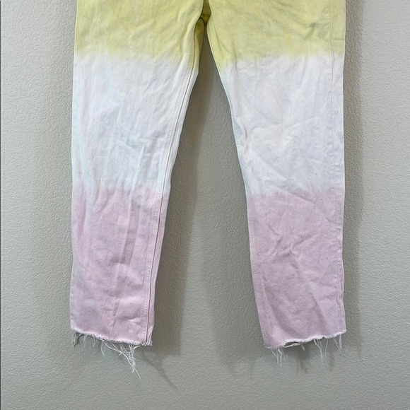 Grlfrnd Mica Gradient Yellow/White/Pink Jeans 27 - Picture 6 of 15